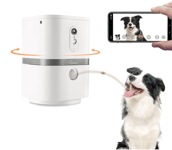 SKYMEE Dog Camera Treat Dispenser WiFi HD Pet Cam Pan Zoom Night Vision Alexa