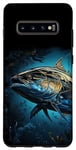 Coque pour Galaxy S10+ Portrait de thon rouge pêche en haute mer pêcheur pêcheur, art
