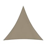 Windhager Cannes 10719 Auvent Triangulaire 5 x 5 m Isoscèle Protection Solaire pour Jardin terrasse Résistant aux UV et aux intempéries Taupe