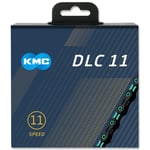 KMC DLC 11 Black/Celeste 118L cycle bike chain