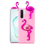 Cute 3D Samsung Galaxy Note 10 Plus skal - Rosa