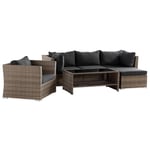 Loungegrupp Comfort Garden Wisconsin med Divan 5-sits