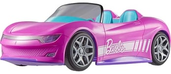 Hot Wheels Cabriolet Radiocommandé Barbie, Voiture décapotable Rose avec télécommande, Peut contenir 2 poupées Barbie, JBH05