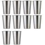 10 Pcs Stainless Steel 350Ml  Mug  Mug  Mug -Fall Hot  Coffee Cup H7N6