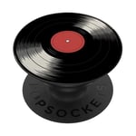 Tourne-disque vinyle rétro PopSockets PopGrip Adhésif