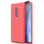 OPPO Reno 10xZoom Leather Texture Case Red