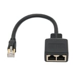 Cyslmuk - Adaptateur Répartiteur RJ45, Répartiteur D'adaptateur Ethernet 1 à 2 Ports Réseau RJ45, Adaptateur Répartiteur de Câble Réseau CAT8 pour