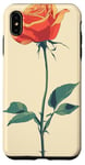 Coque pour iPhone XS Max Rose Minimaliste Art Floral Botanique Vintage