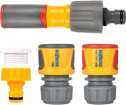 HOZELOCK Starter Nozzle Kit 3-in-1 – Ergonomic Soft Grip Lance with 3 Adjustable