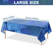 PE Rectangle Wipe Clean Birthday Tablecloth Neon Glow Party Table Cover Cloth