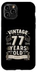 Coque pour iPhone 11 Pro Vintage Legend 77 Years Old Limited Edition Men Women Bday