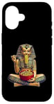 Coque pour iPhone 16 Nouilles japonaises Pharaoh King Tut Ramen