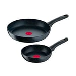 Lot De 2 Poêles Tefal 20 28 Cm Black Stone