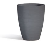 Idralite - Pot extérieur en résine mod. Aloe Rond ø 30 cm h 38 gris