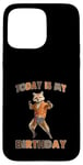 Coque pour iPhone 15 Pro Max Chemise « Today Is My Birthday Fox »