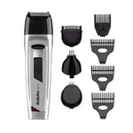 BABYLISS 8-in-1 CORDLESS MALE GROOMING KIT NOSE BODY HAIR CLIPPER BEARD TRIMMER