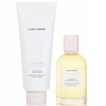 Laura Mercier Almond Coconut Exfoliating Body Wash and Bath and Body Oil Bundle