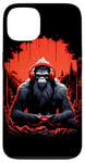 Coque pour iPhone 13 Bigfoot Gamer Graphic Art - Joueur de jeux vidéo amusant