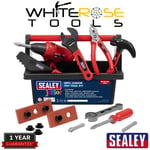 Sealey Toy Tool Kit Junior Child Childrens Drill Spanner Wrench Hammer 19pc