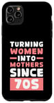 Coque pour iPhone 11 Pro Max Transformer les femmes en mères depuis 70s fier papa fête des pères