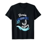 Funny Gone Fishing Design for Stress Relief and Relaxation T-Shirt