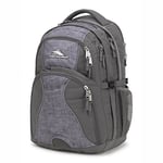 High Sierra Swerve Sac à dos pour ordinateur portable, Ardoise/tissage en laine, 19 x 13 x 7.75-Inch, Swerve Sac à dos pour ordinateur portable