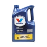 Huile moteur essence/diesel 5L VALVOLINE 5W40 (ALL-CLIMATE) - Réf. 887913