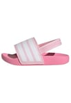 adidas Mixte bébé Adilette ESTRAP Slides Infants TOBOGGANS, Clear Pink/Cloud White/Bliss Pink, 23 EU