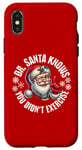 iPhone X/XS Funny Christmas Doctor Santa Knows You Didn't Exercise Case