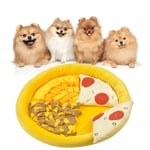 hmmsw Chien Snuffle Mat Pizza Forme Sniffing Pad IQ Foraging Skills Training Slow Feeding Puzzle Puzzle Toy for Puppy Large Medium Dogs C42