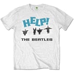 The Beatles Men's BEATTEE389MW03 T-Shirt, White, Large