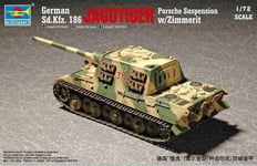 Trumpeter 1/72 German SdKfz 186 Jagdtiger Tank with Zimmerit (Porsch (US IMPORT)