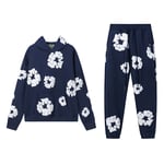 DENIM TEARS Kapok-skumtryckad amerikansk partröja hoodie sweatpants casual suit trendig herr ins L