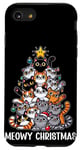 Coque pour iPhone SE (2020) / 7 / 8 Chat Noël Amoureux des Chats Noël