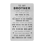 Brother Card - Gift for Brother Birthday Christmas Card - Personalised Brother Valentines Father's Day Wedding Gift