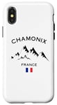 Coque pour iPhone X/XS Chamonix France Montagne Alpes Souvenir Alpes