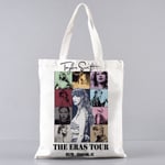 Taylor Swift Canvas Shopping Bag Axelväska Shopper Presentpåsar För T