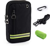 Portefeuille Housse Sport Petit Pochette Tactique Ceinture Homme Bandoulière Sac Sacoche Gadget Banane À Main Sac Téléphone Portable Sac De Voyage Avec Boucle Pour Iphone Samsung Wiko Smartphone