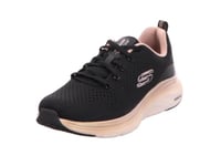 Skechers Women's Vapor Foam, Black Mesh/Rose Gold Trim, 2 UK