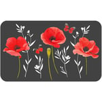 1001kdo - Tapis de bain Modele Coquelicot