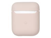 Estuff Silicone Case - Fodral För Trådlösa Hörlurar - Silikon - Rosa, Sand - För Apple Airpods (1:A Generation, 2A Generation)