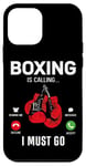 iPhone 12 mini Boxing Gloves Phone Display Boxing Is Calling I Must Go Case