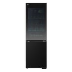 LG InstaView 349 Litre 60/40 Freestanding Fridge Freezer - Black GBG5160CEV