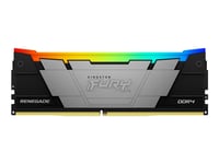 Kingston Fury Renegade Rgb - Ddr4 - Modul - 8 Gb - Dimm 288-Pin - 3200 Mhz / Pc4-25600 - Cl16 - 1.2 V - Ej Buffrad - Icke Ecc - Svart