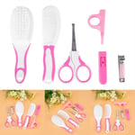 6pcs Convenient Daily Baby Nail Clipper Scissors Hair Brush Comb Manicure Care