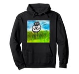 Whimsy in the Field, Funny, eccentric, fanciful Pullover Hoodie