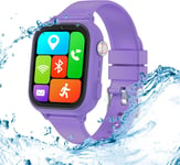 Montre Connectée Enfants Gps Garçons Filles - 4g Montre Gps Enfant Avec Appel Vidéo Wifi Sos Sim Téléphone Caméra Jeux Musique,Cadeau Montre Intelligente Enfant Pour 3-14 Ans