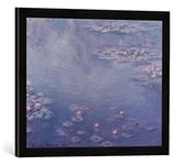 Kunst für Alle 'Image encadrée Impression d'art dans Le Cadre de Haute qualité Photos Fait Main de Claude Monet Nympheas, 1906, 60 x 40 cm, Noir Mat