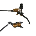 Hope Tech 4 E4 Disc Brake - Colours Black / Bronze No Rotor Front or Rear LH Standard Hose 1600mm Black/Bronze