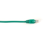 Black box BLACK BOX CONNECT CAT5E 100-MHZ STRANDED ETHERNET PATCH CABLE - UNSHIELDED (UTP), CM PVC, MOLDED SNAGLESS BOOT, GREEN, 4-FT. (1.2-M) (CAT5EPC-004-GN)